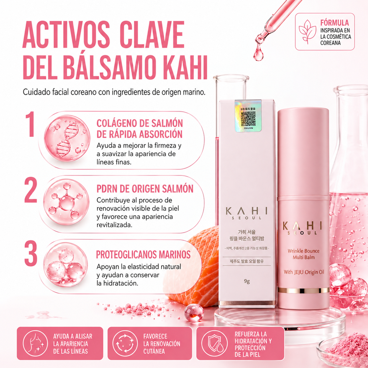 Activos clave del Bálsamo KAHI